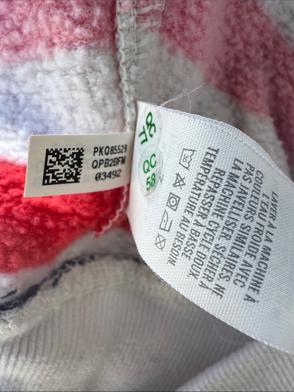 aerie Restart Quarter Zip Hoodie Soft Muslin Stripe Size S - Picture 13 of 13